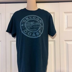 Oregon Coast Graphic Dark Blue Men's T-Shirt